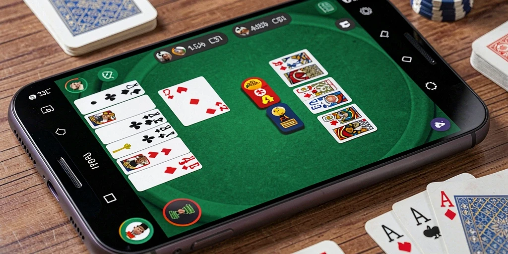 Tampilan menarik gameplay Gaple di aplikasi 33L.