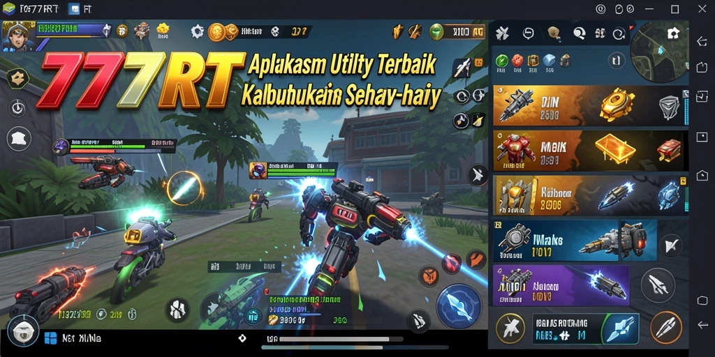 Screenshot dari 777RT menampilkan antarmuka aplikasi Utility yang intuitif.