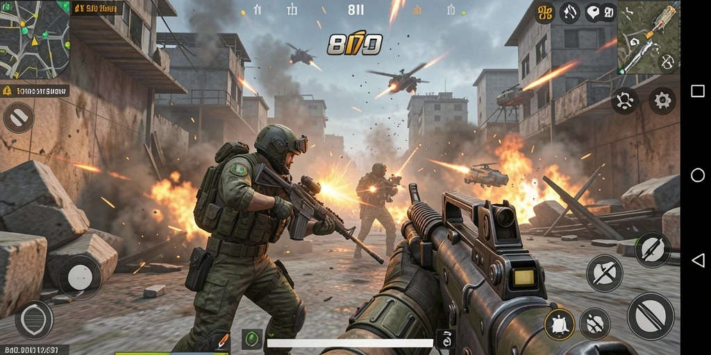 Tampilan menarik dari gameplay TPS 8II yang menegangkan.