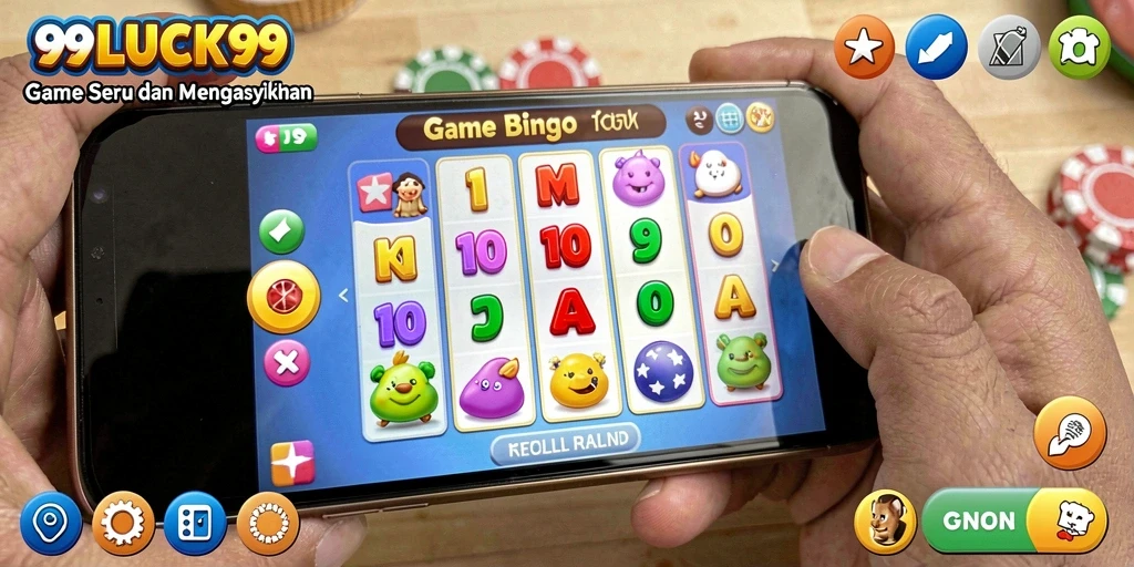 Screenshot gameplay 99LUCK99 menampilkan keseruan permainan Bingo.