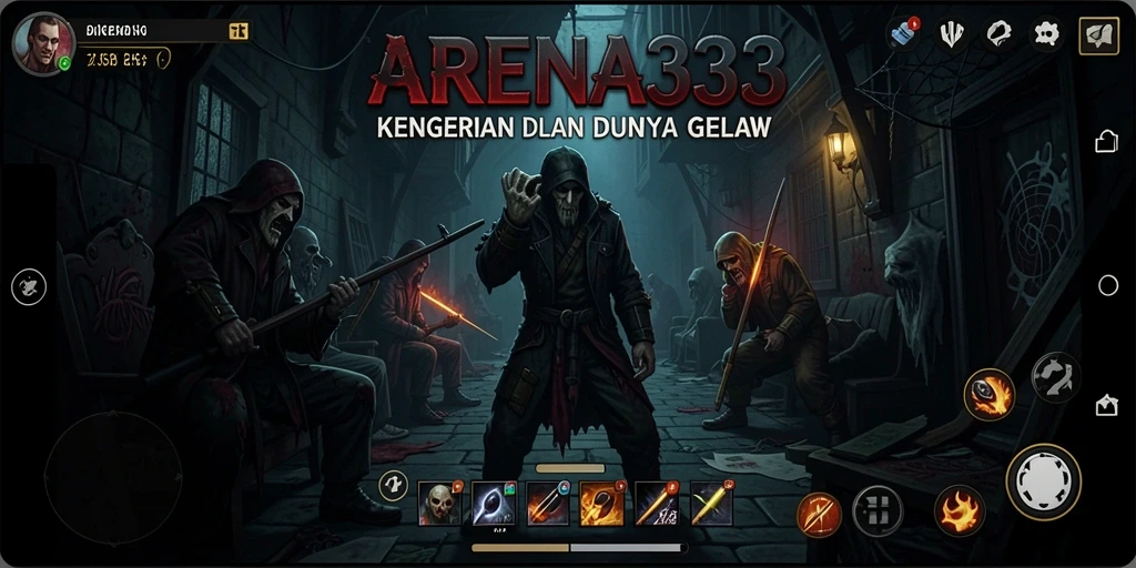 Tampilan menakutkan dari gameplay ARENA333 yang penuh ketegangan.