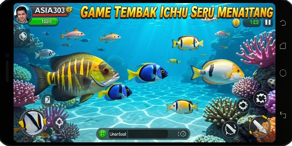 Screenshot gameplay ASIA303 menampilkan aksi seru dalam Tembak Ikan.