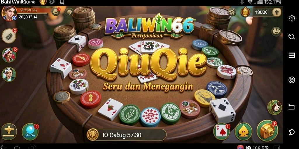Tampilan gameplay QiuQiu yang menegangkan dan seru di BALIWIN66.