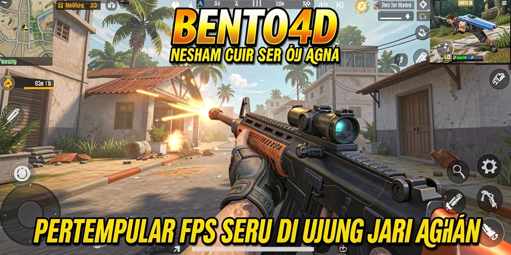Tampilan gameplay seru di BENTO4D dengan aksi FPS yang mendebarkan.