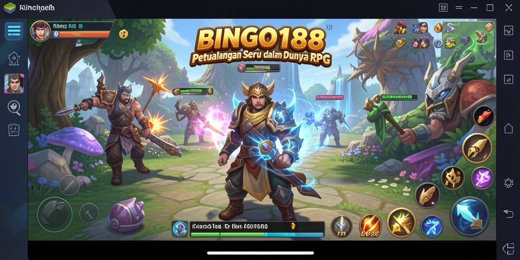 Screenshot utama BINGO188 menampilkan aksi seru dalam dunia RPG.
