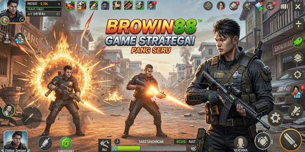 Tampilan gameplay seru dan strategis di BROWIN88.
