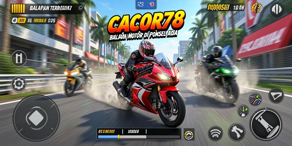 Tampilan gameplay CACOR78 yang penuh aksi dan kecepatan.