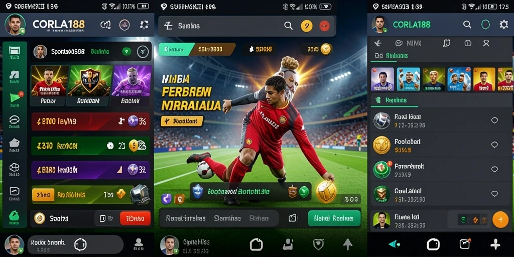 Screenshot menunjukkan gameplay menarik dari aplikasi Sportsbook CORLA188.