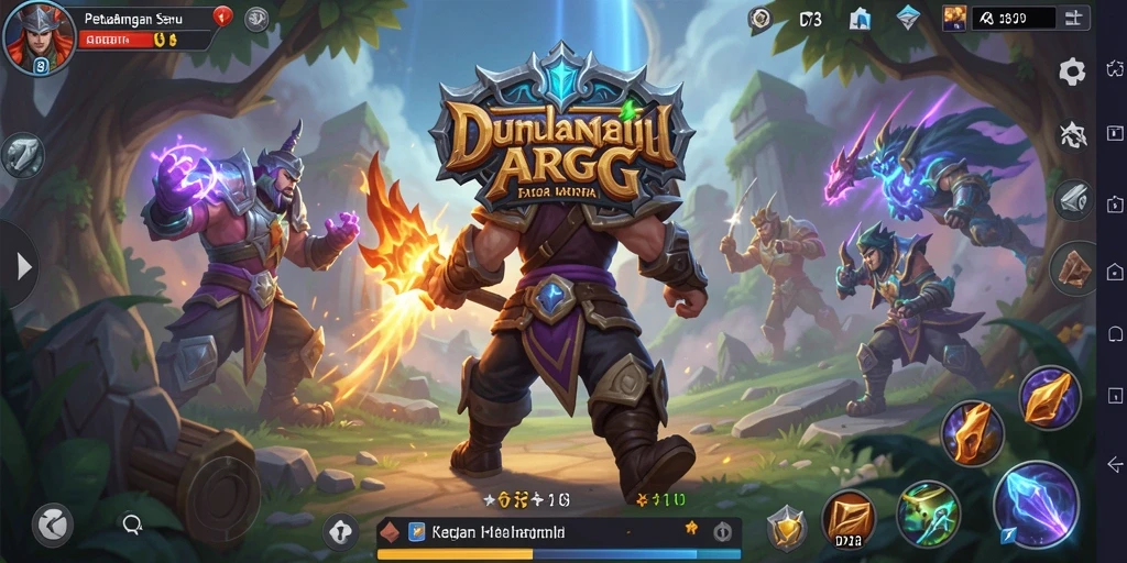 Tampilan gameplay D73 yang seru dalam pertempuran ARPG.