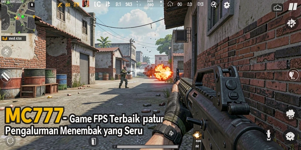 Gameplay intens MC777 dengan aksi menembak yang menegangkan.