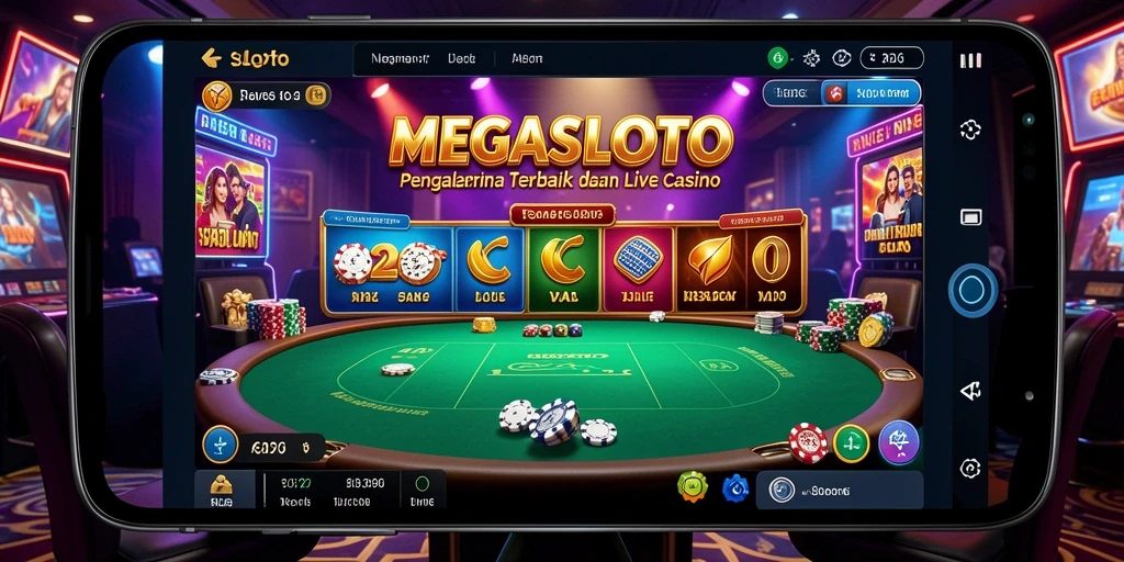 Tampilan gameplay Live Casino yang menarik dan interaktif.