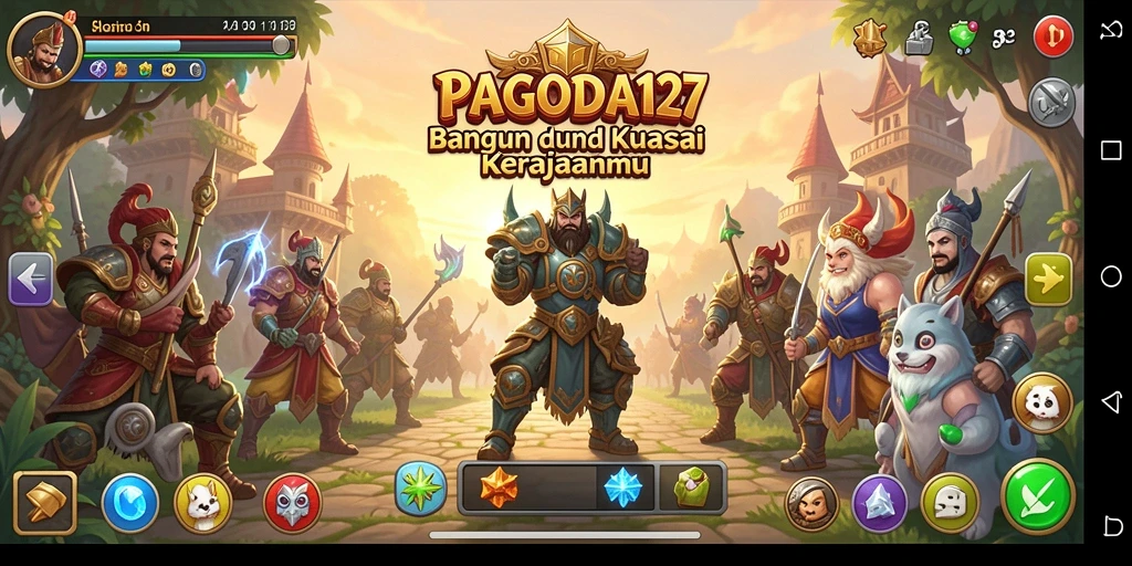 Tampilan gameplay strategis dalam PAGODA127 yang penuh aksi.