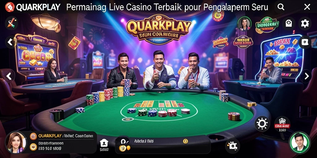 Gameplay Live Casino yang mendebarkan di QUARKPLAY.