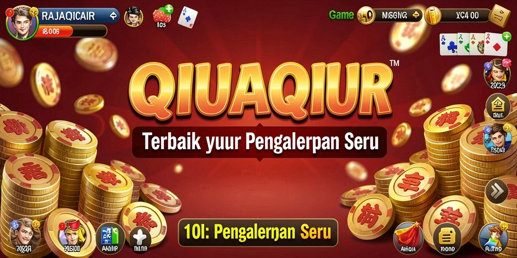 Tampilan gameplay seru QiuQiu dalam RAJACAIR.