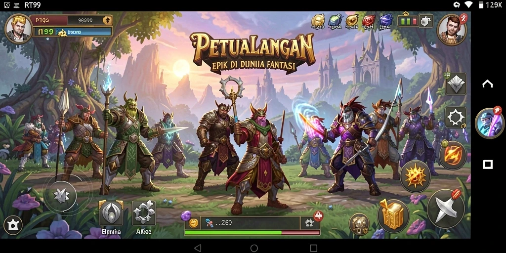 Tampilan gameplay RT99 yang memukau dan mendebarkan.