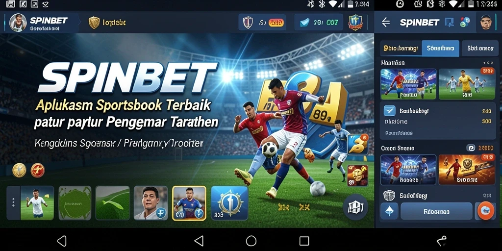 Tampilan gameplay SPINBET dengan taruhan olahraga yang menarik