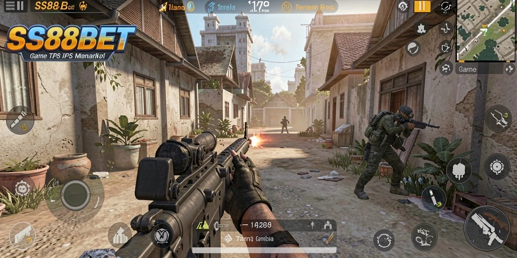 Tampilan gameplay seru dalam SS88BET dengan berbagai karakter dan lingkungan yang menantang.