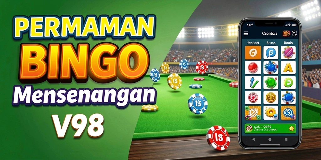 Tampilan gameplay V98 yang seru dan interaktif dalam permainan Bingo.
